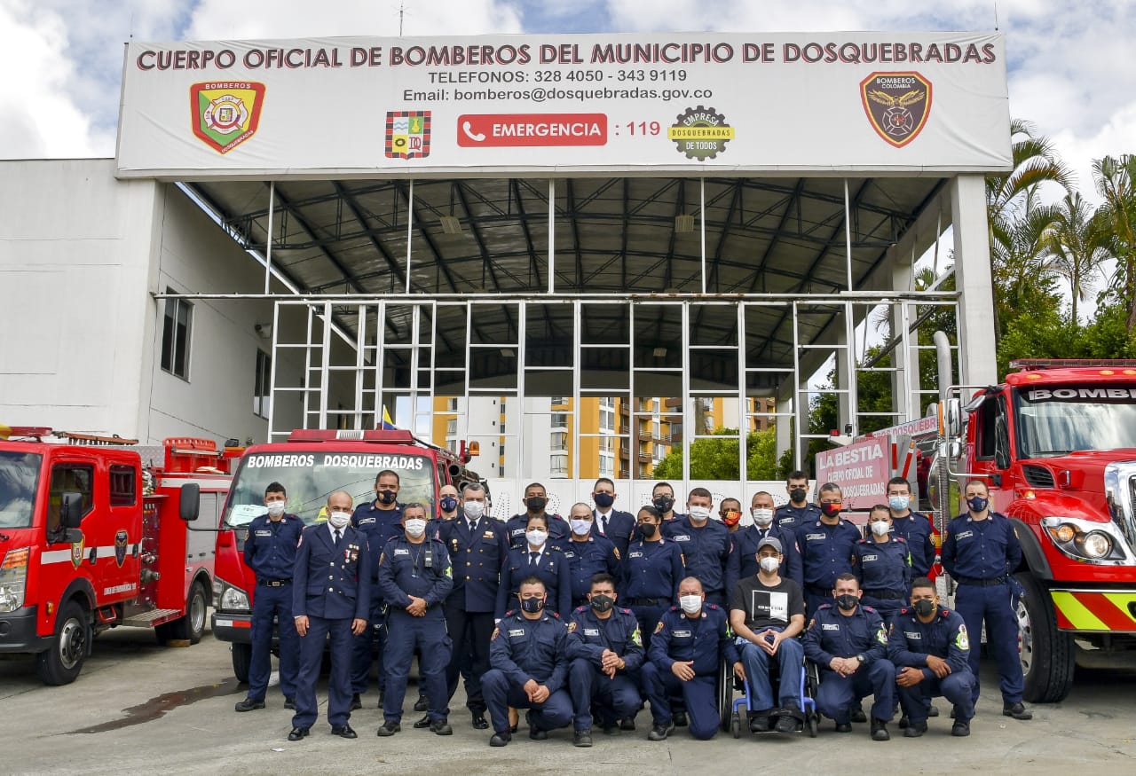 Cuerpo Oficial de Bomberos cumple 23 años de servicio en Dosquebradas